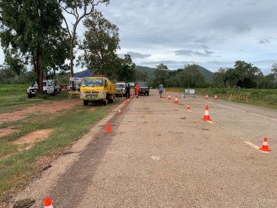 Coen Peninsula Development Road police control check point road block